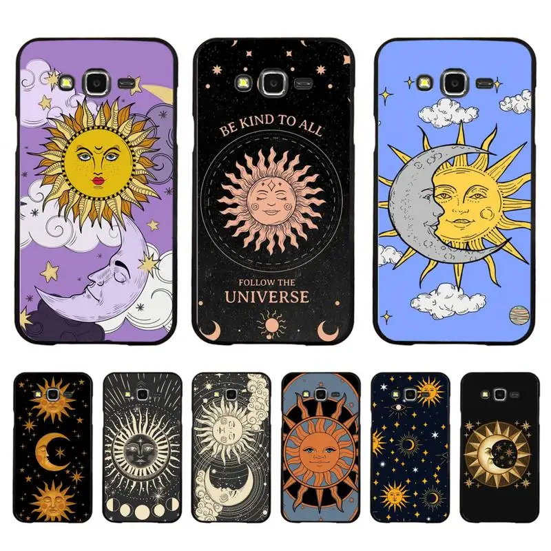 

Funny Sun Moon Face Phone Case For Samsung Galaxy J4plus J6 J5 J72016 J7prime cover for J7Core J6plus