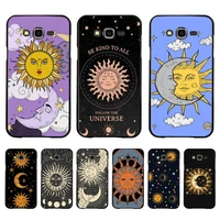 funny sun moon face phone case for samsung galaxy j4plus j6 j5 j72016 j7prime cover for j7core j6plus