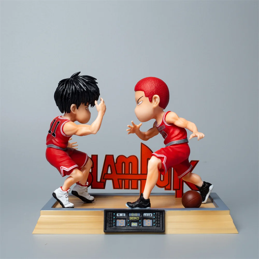 

Anime Slam Dunk Sakuragi Hanamichi Kaede Rukawa High-Five Q Version PVC Action Figure Collectible Model Doll Toy 16cm