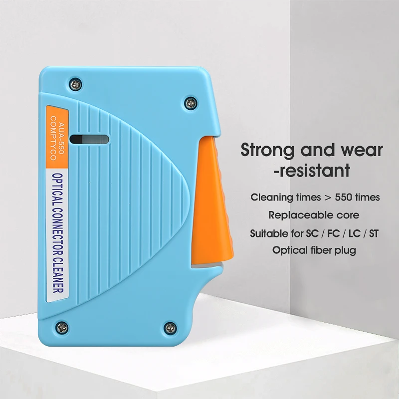 12pcs/set  Fiber Cleaning Kit Fiber Optic FTTH Tool Kit Network Testing Tool with 400X Fiber Inspection Microscope etc