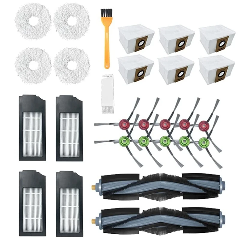 

For Ecovacs Deebot X1 Omni Turbo Vacuum Cleaner Accessories Main Brush HEPA Filter Mop Cleaning Cloth Dust Bag Spare