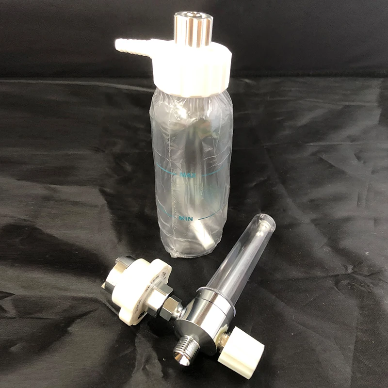 

Стандартный расходомер кислорода с белым высококачественным увлажнителем объемом 300 мл