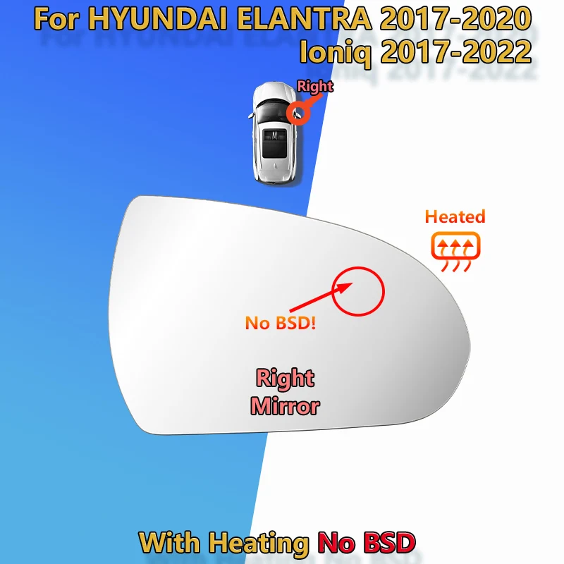 

BSD Для Hyundai ELANTRA 2016-2017-2018-2019-2020 левое/правое боковое зеркало заднего вида стекло/OEM: 87611/21-F2/F3000/крыло/автомобильные аксессуары