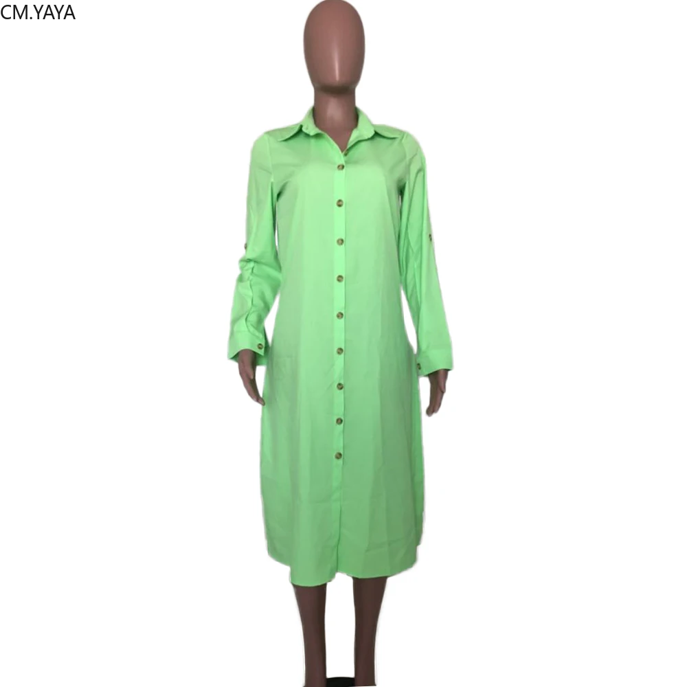 Женское облегающее платье-рубашка с длинным рукавом Осень-зима | Женская одежда