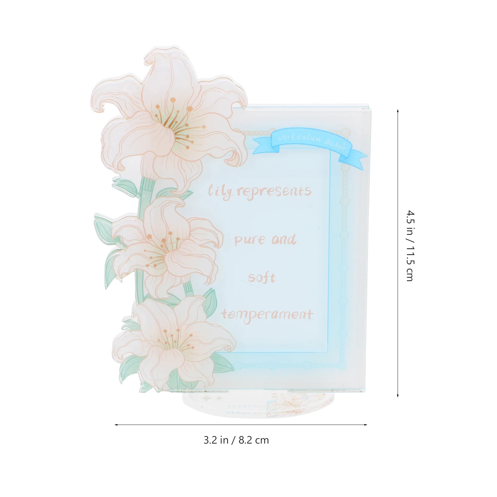 Рамка для фотографий с лилией изысканное хранилище бытовой акриловый винтажный