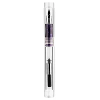 majohn c1 dropper fountain pen fully transparent fmbent nib with converter large capacity ink storing fashion office gift pen