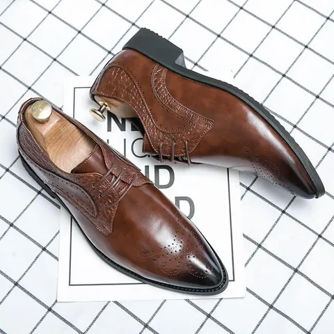 Кожаные мужские туфли Tendon, мужская деловая спортивная обувь для работы, официальная одежда, итальянские классические туфли