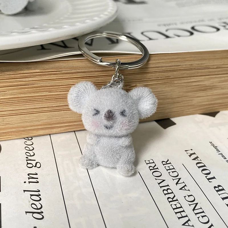 Флокированный брелок Коала