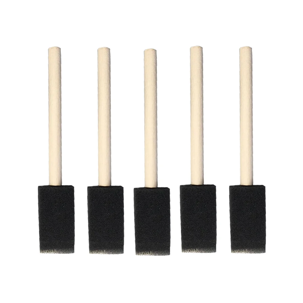 

60PCS Brush Staining Brush Wood Handle Varnish Brush Painting Drawing Tool for Home Office School 1 Inch Brushes Arte