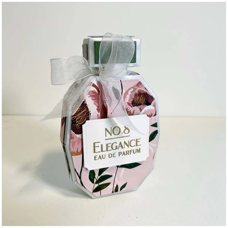 

День рождения Пасха 3D Любовь флакон духов подарочная коробка карманные металлические пресс-формы набор Скрапбукинг тиснение рамка карточка ремесло без штампа