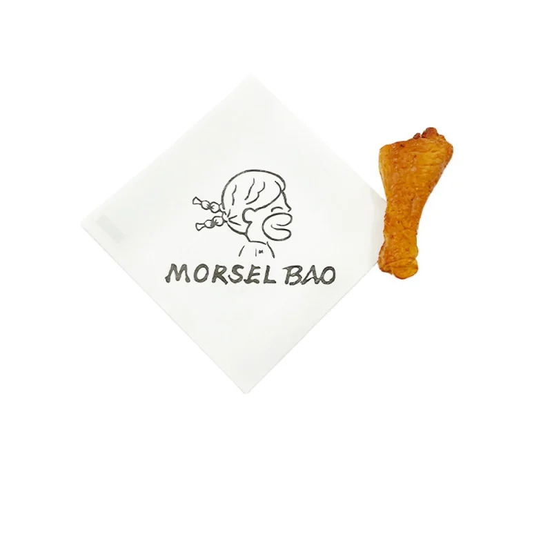 

Biodegradable white paper bag Retail Candies paper bag Grease proof to food packaging take away bags