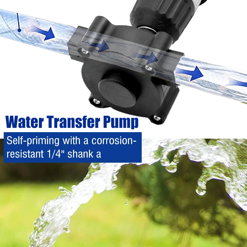 

Electric Drill Pump Diesel Oil Fluid Water Pump Portable Mini Hand Self-priming Liquid Transfer Pumps Home Garden Outdoor tool