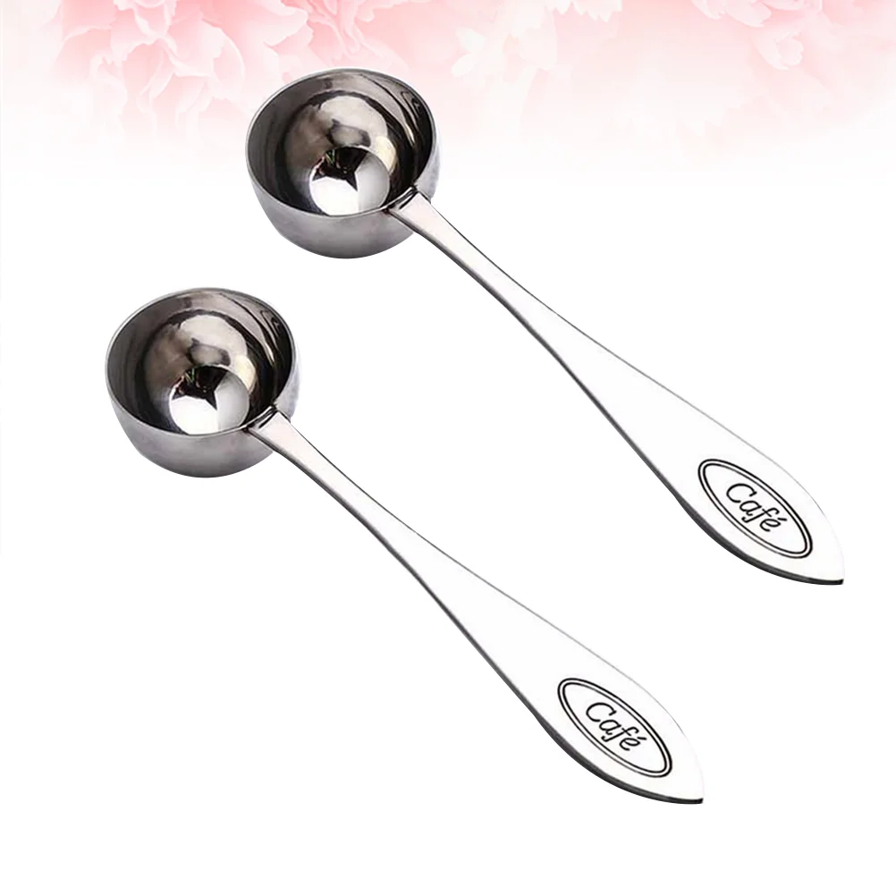 

Scoop Measuring Coffee Spoon Sugar Steel Ice Ground Espresso Cereal Flour Scoops Tablespoon Stainless Bean Ladle Tea Powdercream