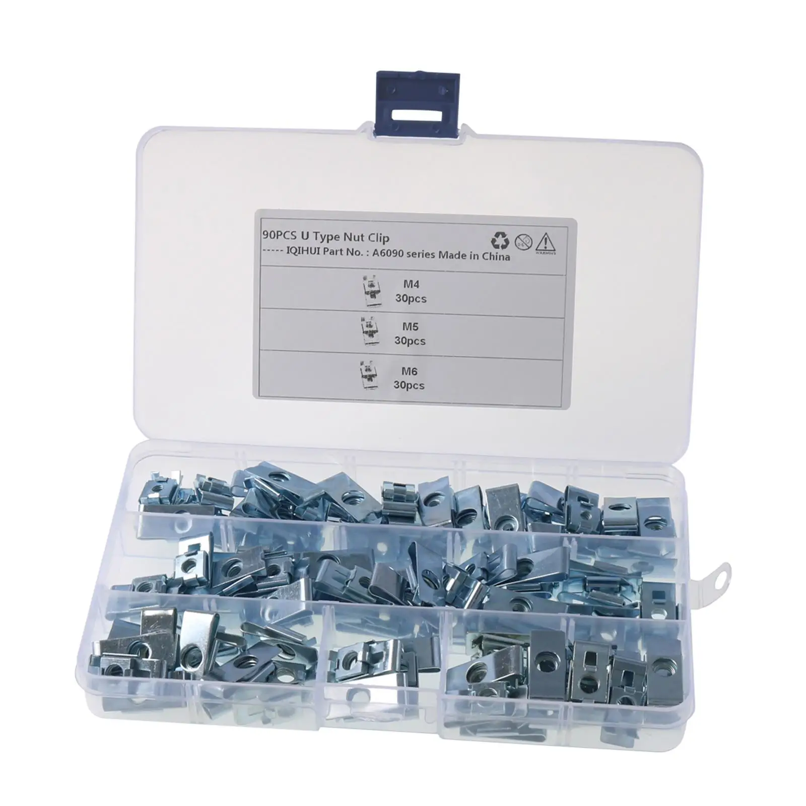 

90 шт., U-образные зажимы для гаек из углеродистой стали