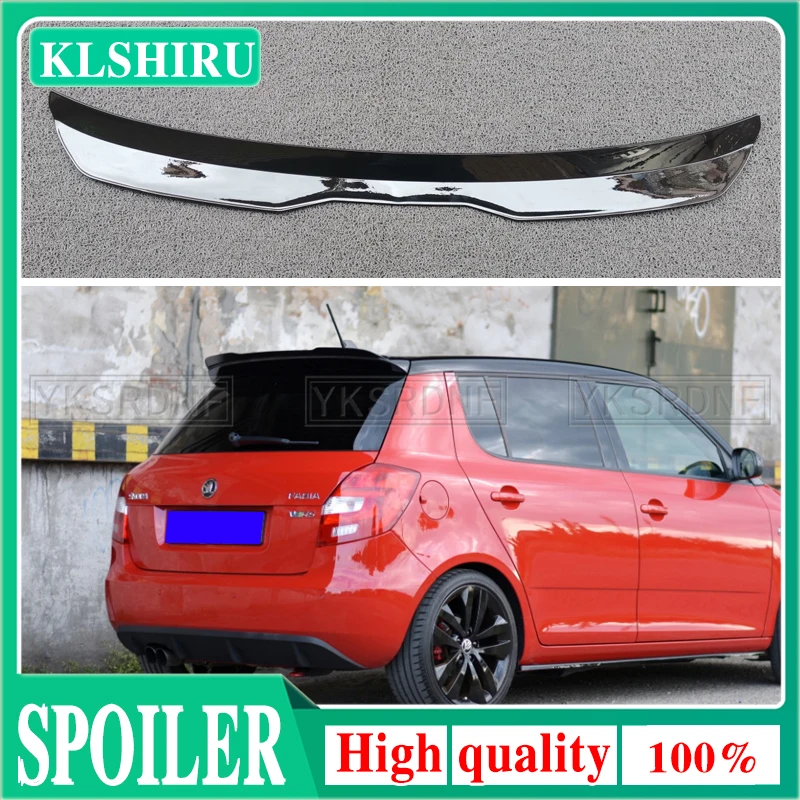 

Rear Roof Lip Spoiler For Skoda Fabia RS Mk2 cABS Plastic Gloss Black Car Tail Wing Universal Spoiler