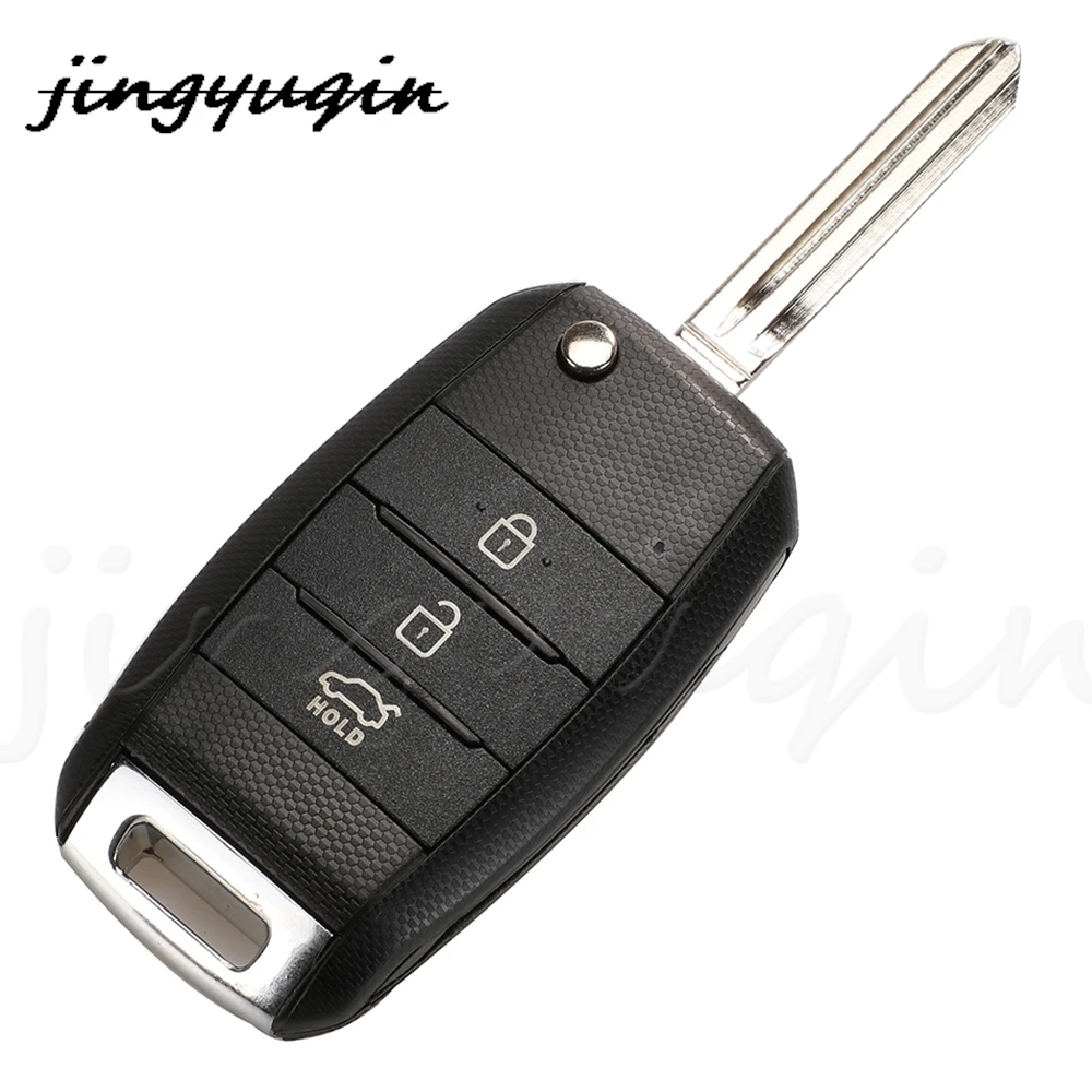 Jingyuqin 3-кнопочный Раскладной Автомобильный Брелок 433/92 МГц ID46 Чип