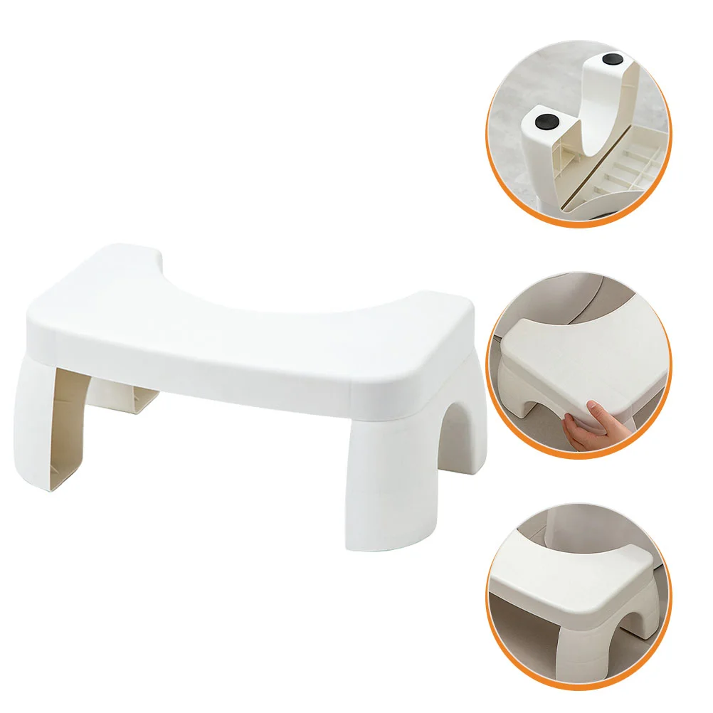 

Plastic Foot Stool Nonslip Bathroom Toilet Step Stool Household Footstool