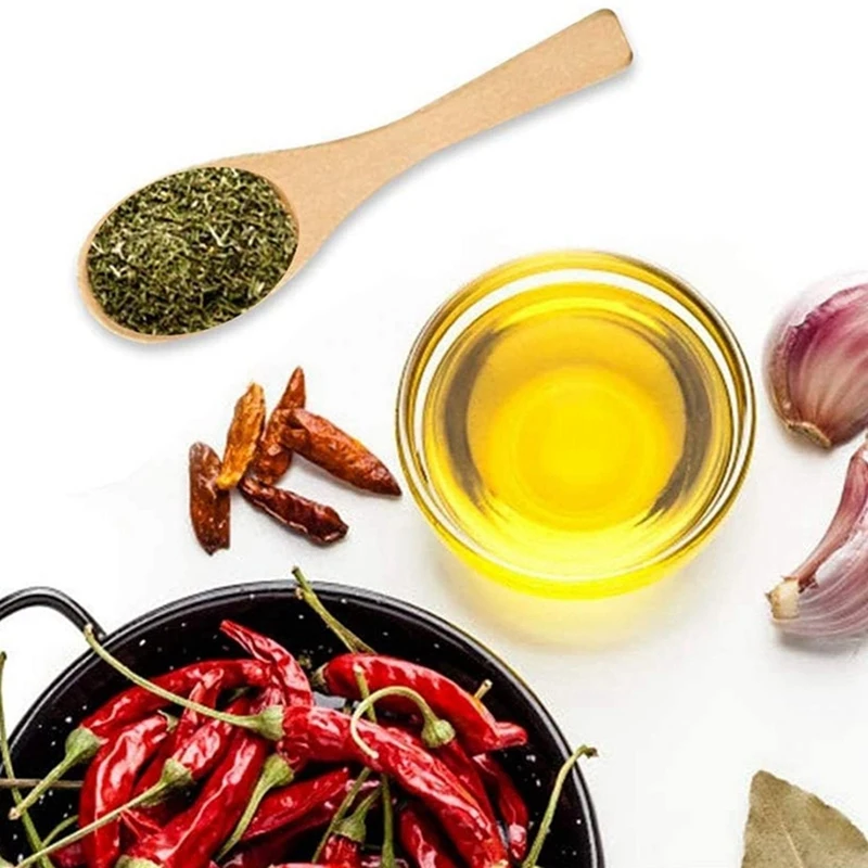 100 шт. мини деревянная ложка ручной работы для мороженого сахара джема меда кофе