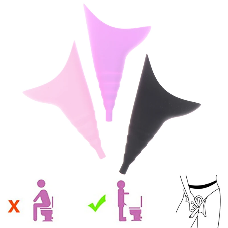 

Женский писсуар для мочи, портативный Писсуар для улицы, путешествий, кемпинга для женщин, мягкий силиконовый одноразовый Бумажный писсуар,...