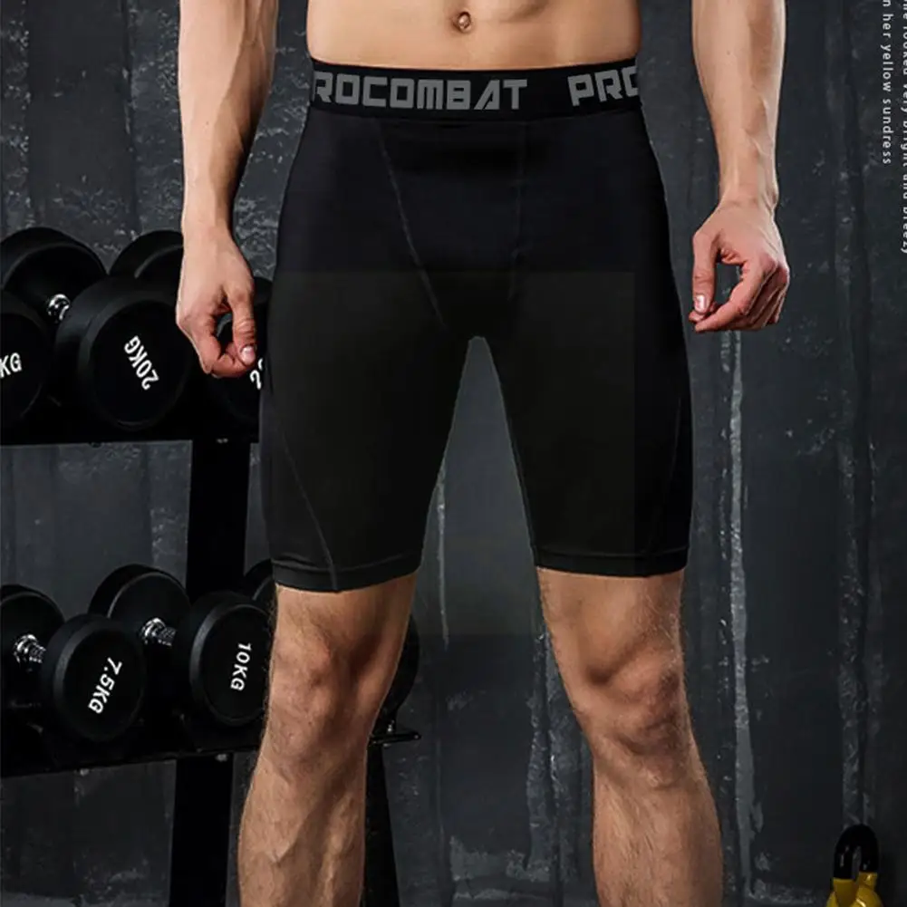 

Men Bodybuilding Shorts Fitness Workout Inseam Knickers Elastic Alive Leggins Compression Tights Male 2022 Muscle Skinny D0m4