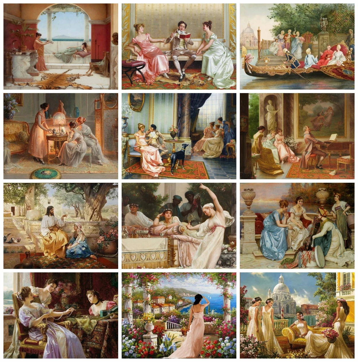 

AZQSD DIY Picture By Numbers Woman Prom Garden On Canvas Frameless Painting By Numbers Portrait Handpainted Wall Decor Gift