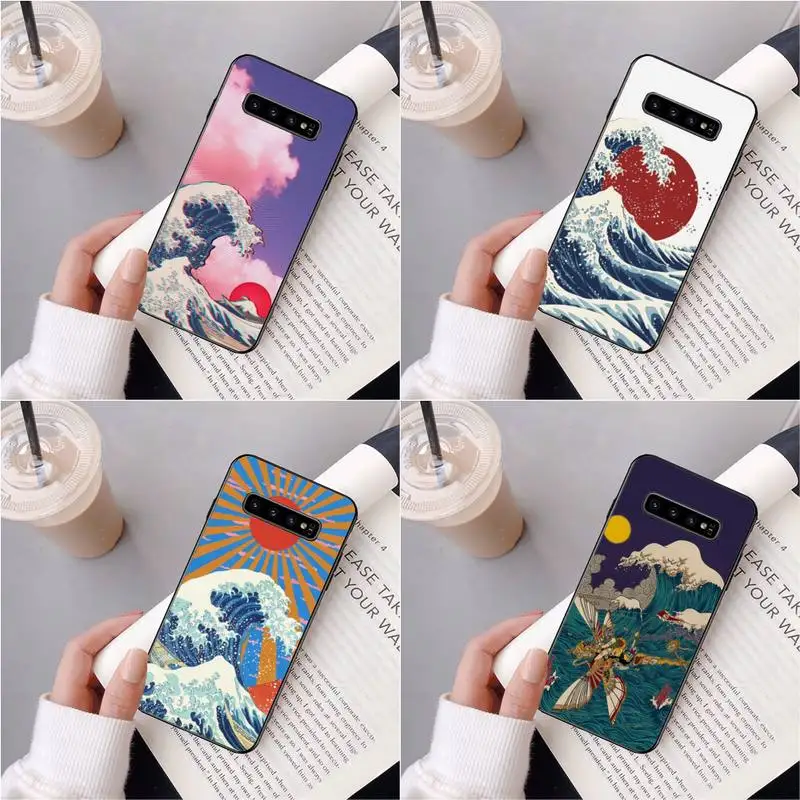 

Japan Wave Art Phone Case For Samsung Galaxy S7 Edge Plus S9 S20Plus S20ULTRA S10lite S225G S10 Case