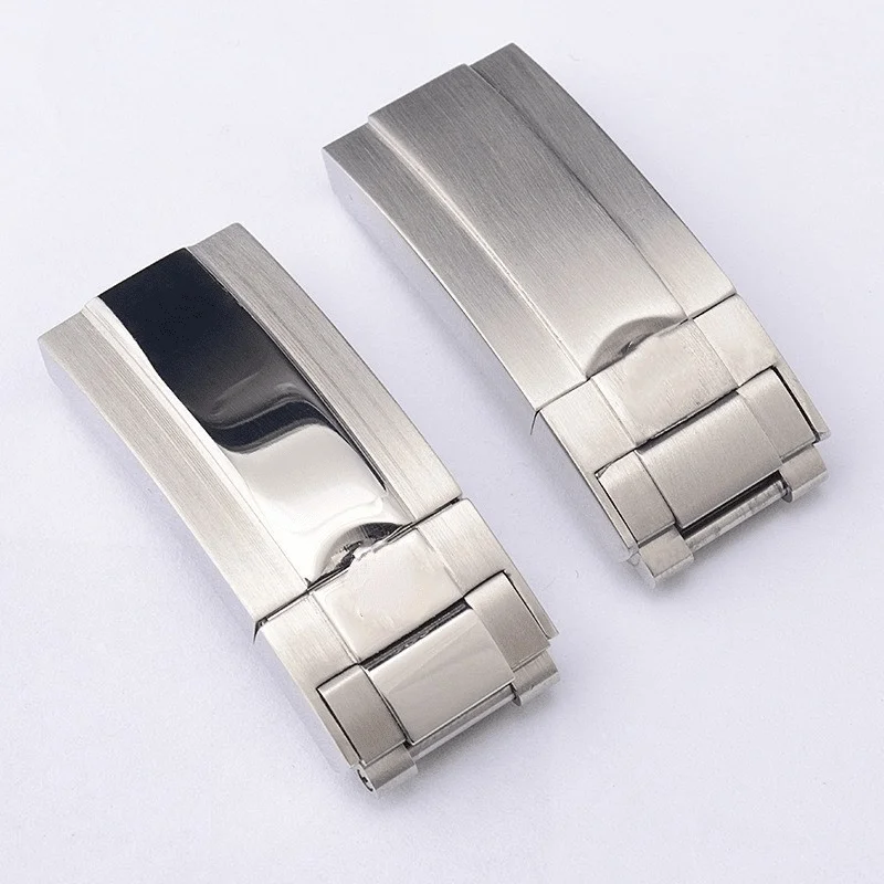 

FOR R 16MM 18MM Stainless Steel Watch Band Buckle Strap Clasp Accessories Buckle o Brushed Metal Watchbands