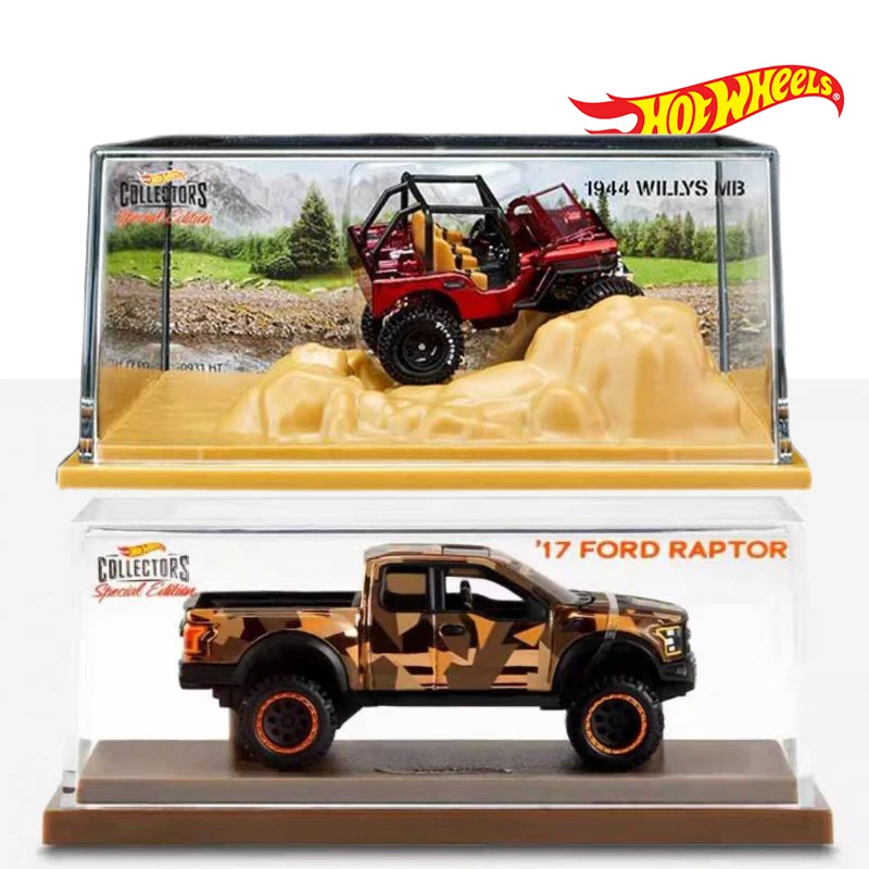 Hot Wheels игрушки и хобби коллекционеров Rlc 1:64 F-150 17 Ford Raptor Jeep красный зеленый 1944 Willys Mb