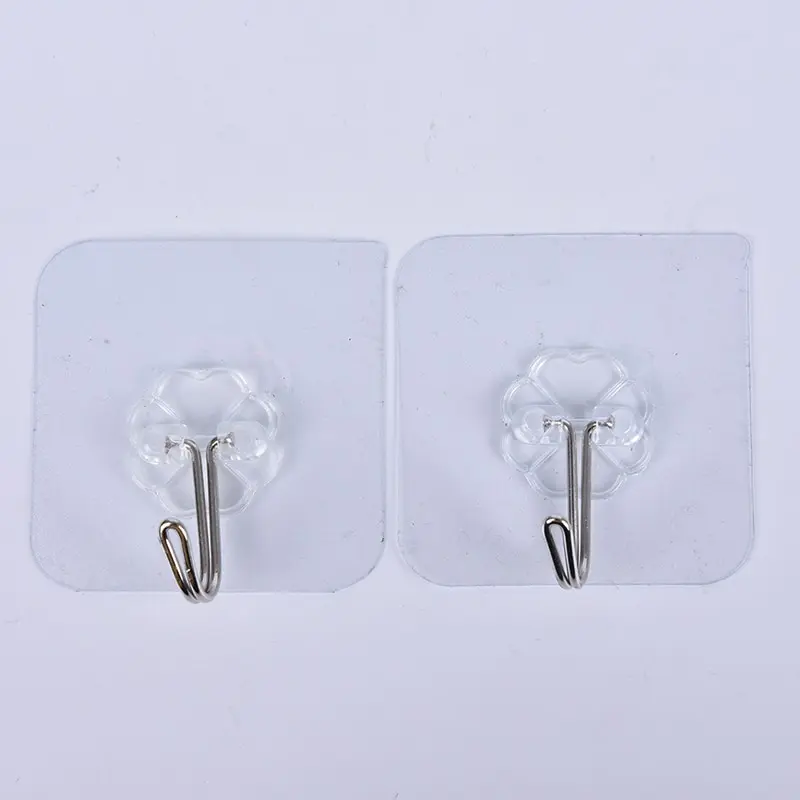 

1/5psc Strong Clear Suction Cup Sucker Wall Hooks Hanger For Kitchen Bathroom Or Kitchen Bathroom Wall Hooks 6*6cm