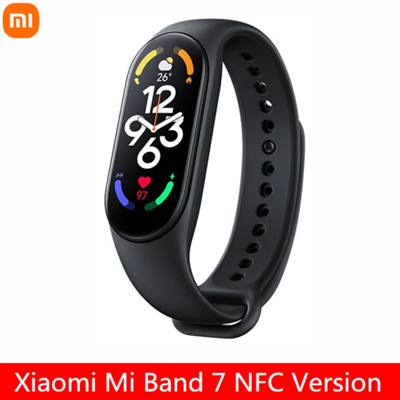 Xiaomi Mi Band 7 NFC смарт-браслет 1 62 &quotAMOLED Bluetooth 5 2 VO2 Max спортивный анализ 120 режимов