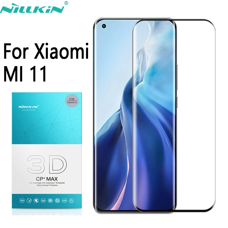 Для Xiaomi Mi 11 MI11 закаленное стекло Nillkin 3D DS + MAX CP полная защита экрана | Мобильные