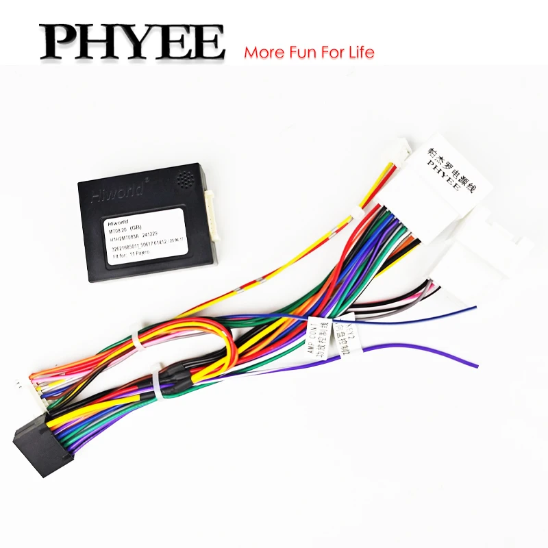 

Жгут проводов декодера шины CAN, 20-контактный соединительный кабель-адаптер, для 16-контактного автомобиля Android, для Mitsubishi Outlander Lancer Pajero