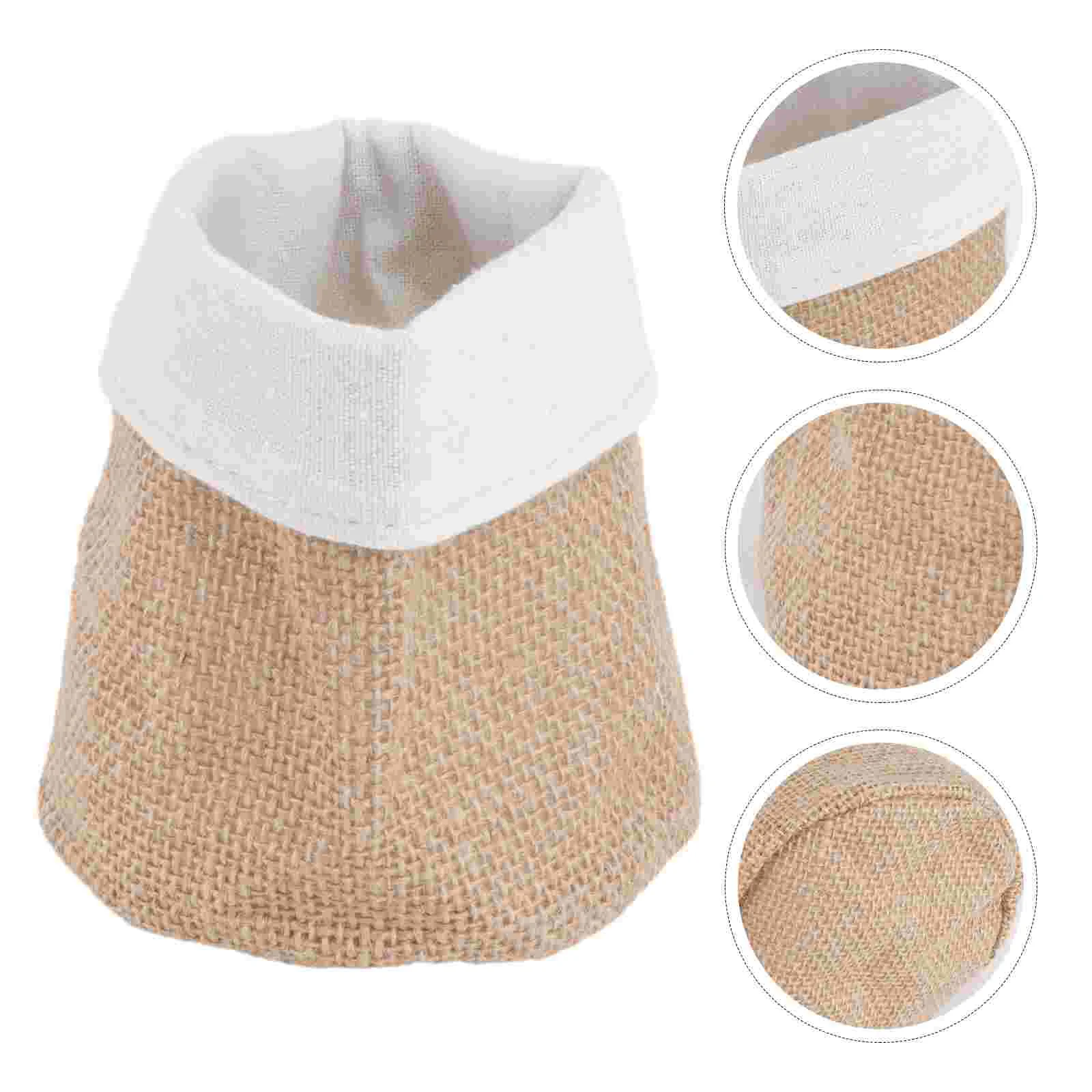 

Цветочный горшок из крафтовой бумаги, искусственная кожа, Белая Мини-офисная упаковка