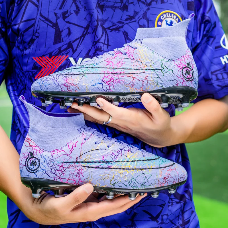 Soccer Shoes Men And Women Kids Summer Quality Football Boots   Large Size Assassin TF/AG Sneaker  Training 33-47#