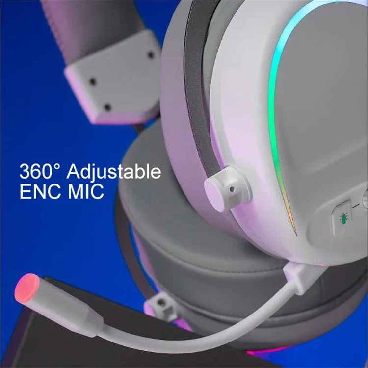 Rapoo VH650 Новое поступление RGB 7.1 Проводной USB ENC Микрофон 50 мм Динамические игровые