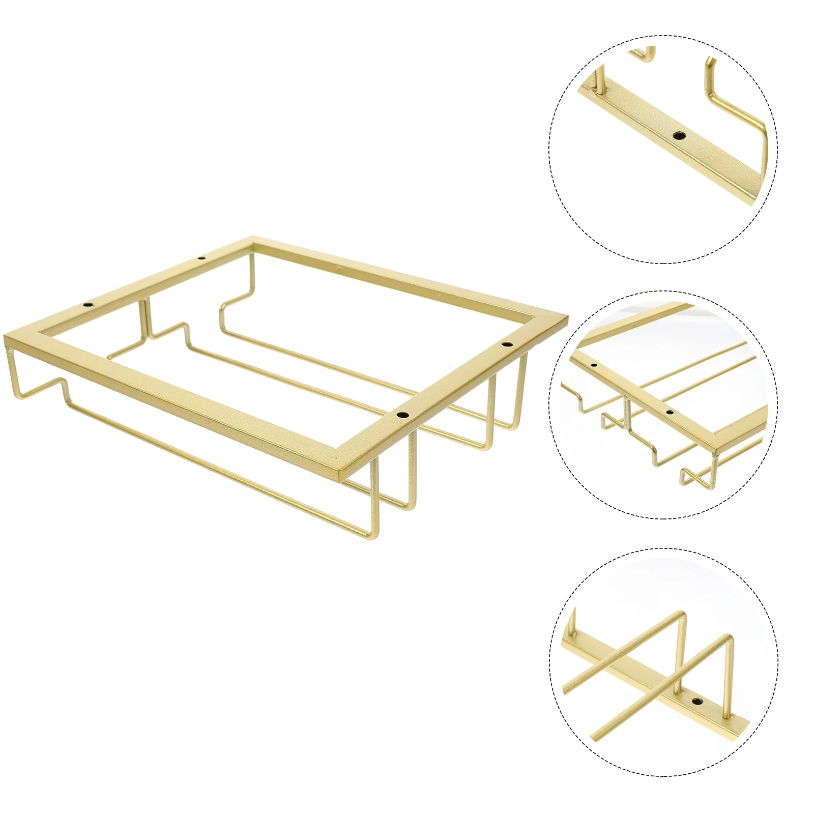 

Upside Glass Holder Iron Goblet Shelf Kitchen Cup Rack Storage Hanging