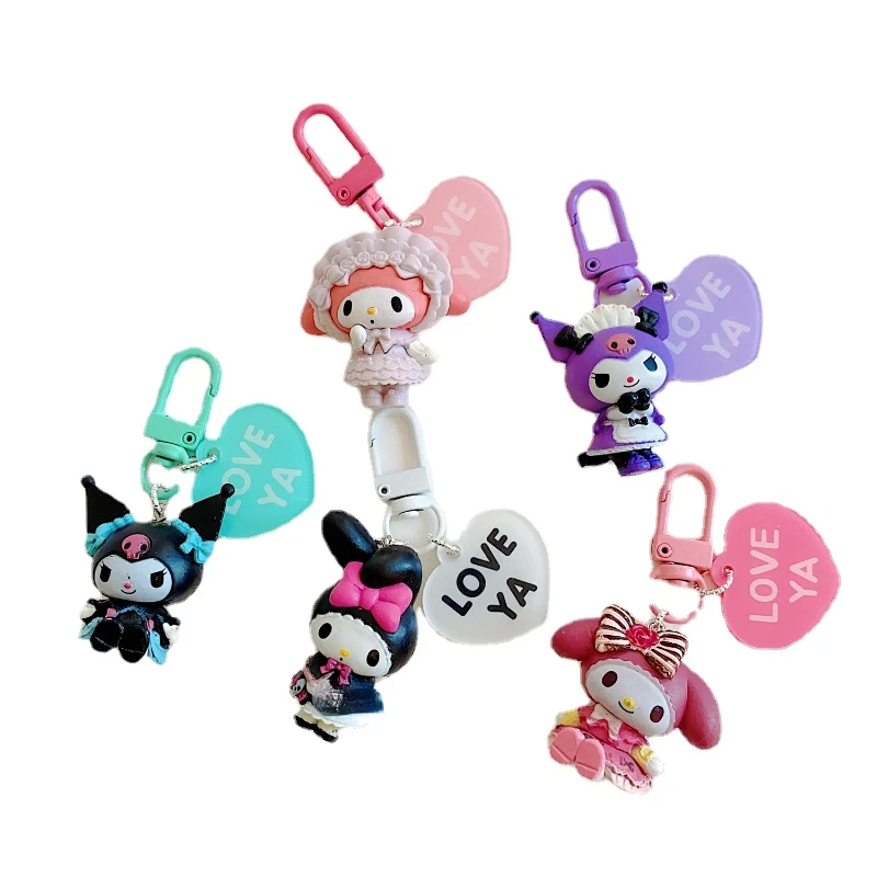 

Подвеска Sanrio с изображением персонажей мультфильмов аниме Мелоди куломи девочки и сердца, милые аксессуары, Креативные украшения на день р...