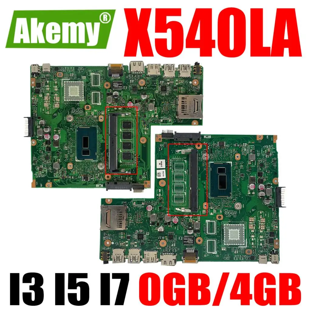 

Материнская плата X540LA для ноутбука ASUS X540LJ X540L F540L X540 материнская плата для ноутбука I3 I5 I7 4-го 5-го поколения ЦП 0 ГБ 4 ГБ ОЗУ