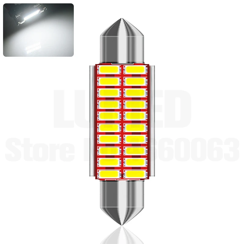 1x C10W C5W LED Canbus Festoon 31 мм 36 39 42 для автомобильной лампы лампа внутреннего освещения