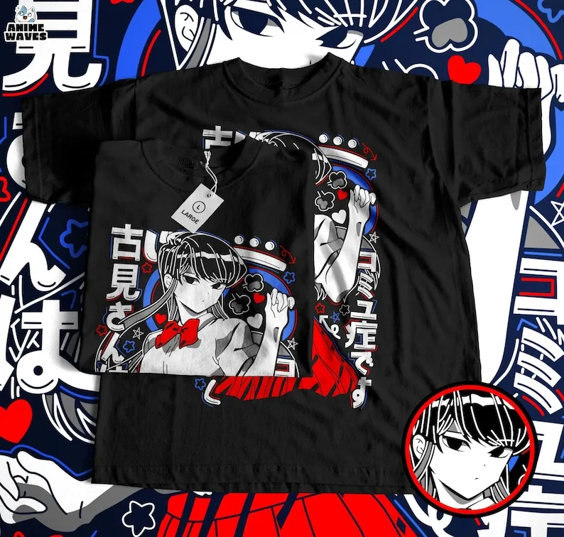 Очаровательная футболка унисекс с интровертированным героем — японский