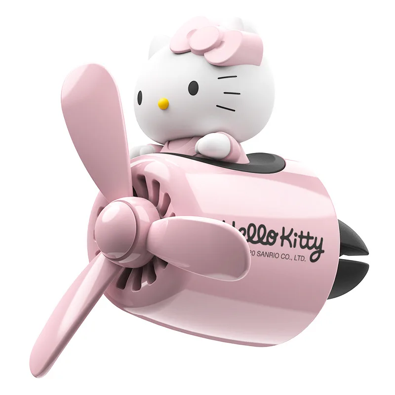 Sanrios Anime Kawaii Hello Kitty Car Perfume Air Freshener Car Air Vent Clip Cute Auto Accessories Interior Gift