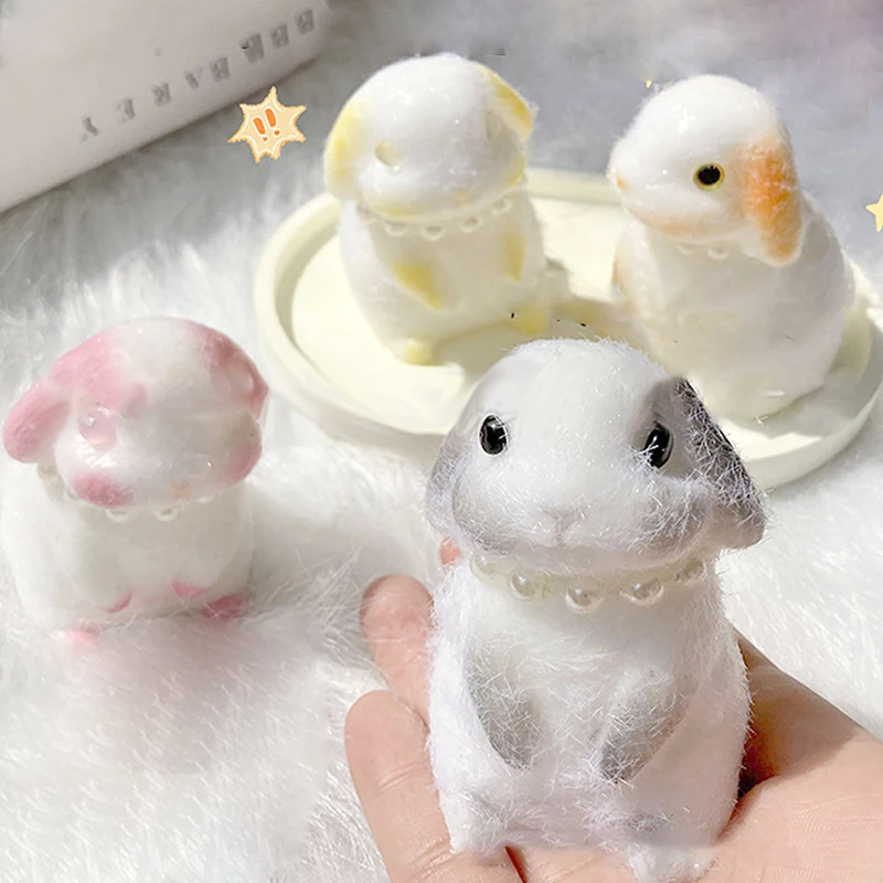 Мультяшная кавайная игрушка-кролик с медленным отскоком креативная мягкая