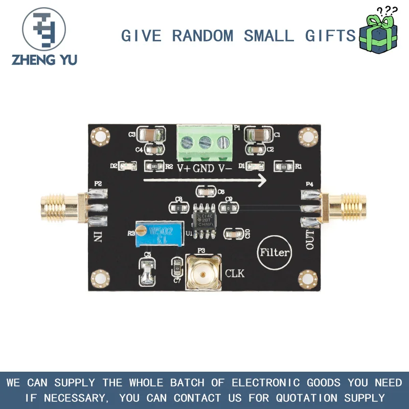 

TLC14 SWITCHED CAPACITOR FILTER MODULE THE CUT-OFF FREQUENCY OF THE LOW-PASS FILTER IS ADJUSTABLE WITHIN 35K