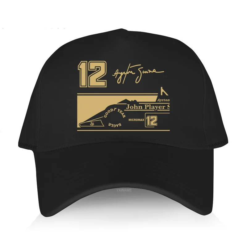 

Hot sale Baseball Caps casual cool hat for men 12Ayrton Senna Jps Tribute Men's Fashion cotton printed Hats brand original Cap
