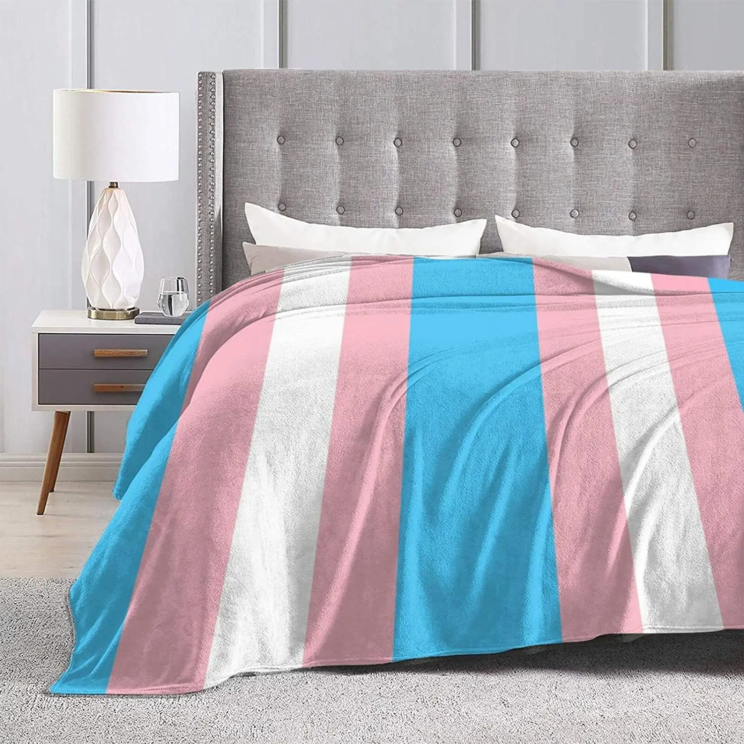 Трансгендер Гордость Флаг ЛГБТ отдых одеяло мягкое легкое фланелевое пушистое