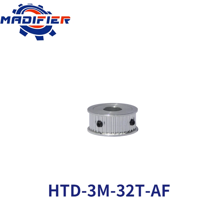 

AF Type 32 Teeth HTD 3M Timing Pulley Bore 4/5/6/7/8/10/12/14/15/16/17/19/20mm for 6/10/15/20mm Width Belt Used in Linear Pulley