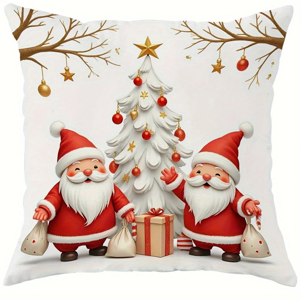 

Рождественские наволочки из велюра 40x40 см