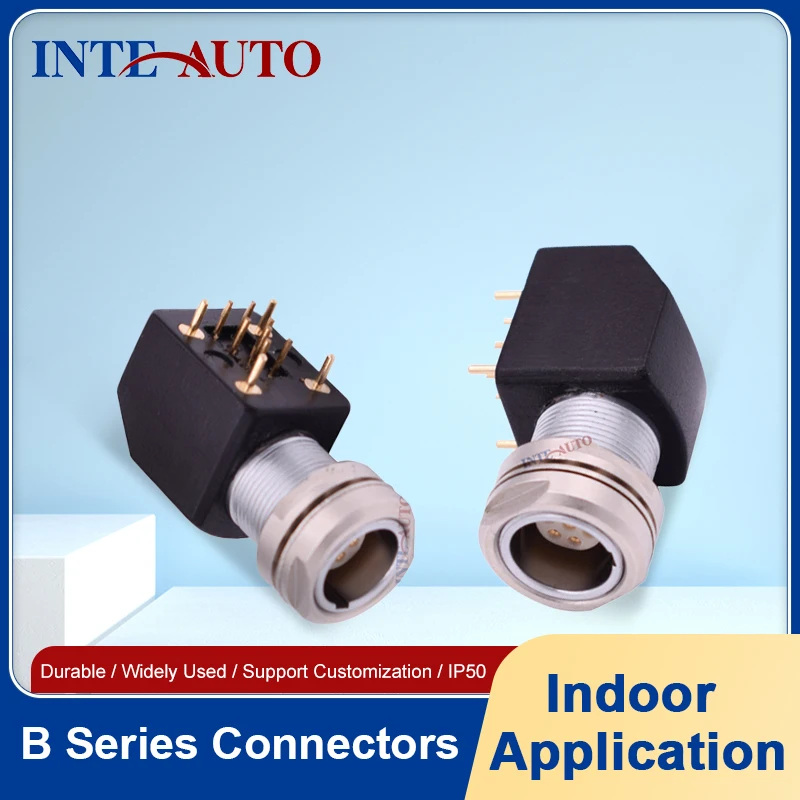 Аналогичное EXG 0B 1B 2 3 4 5 6 7 8 9 10-контактное коленчатое гнездовое фиксированное