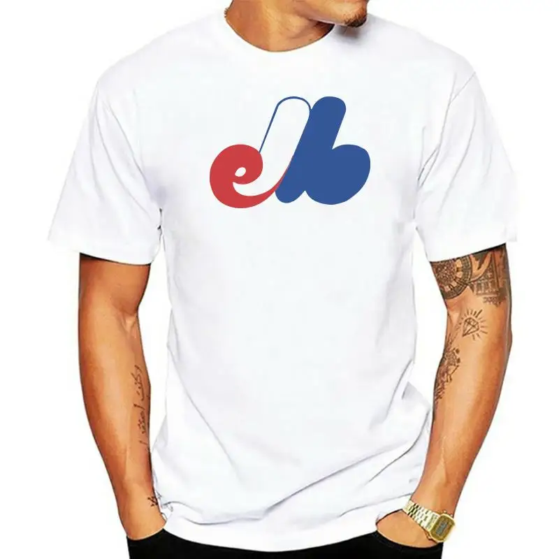 

Монреаль Expos футболка винтажная бейсбольная стандартная с Expos футболка Черная Мужская базовая модель футболка