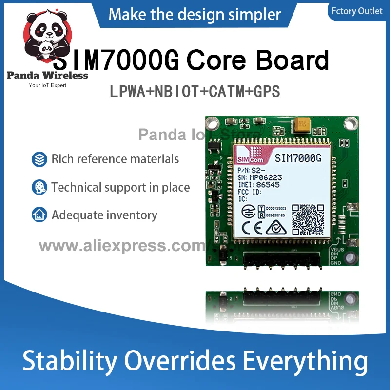 Фото SIM7000G Core BOARD LPWA+NBIOT+CATM+GSM 23PIN B1/B2/B3/B4/B5/B8/B12/B13/B17/B18/B19/B20/B25/B26/B28/B39 с GPS-антенной FPC №4